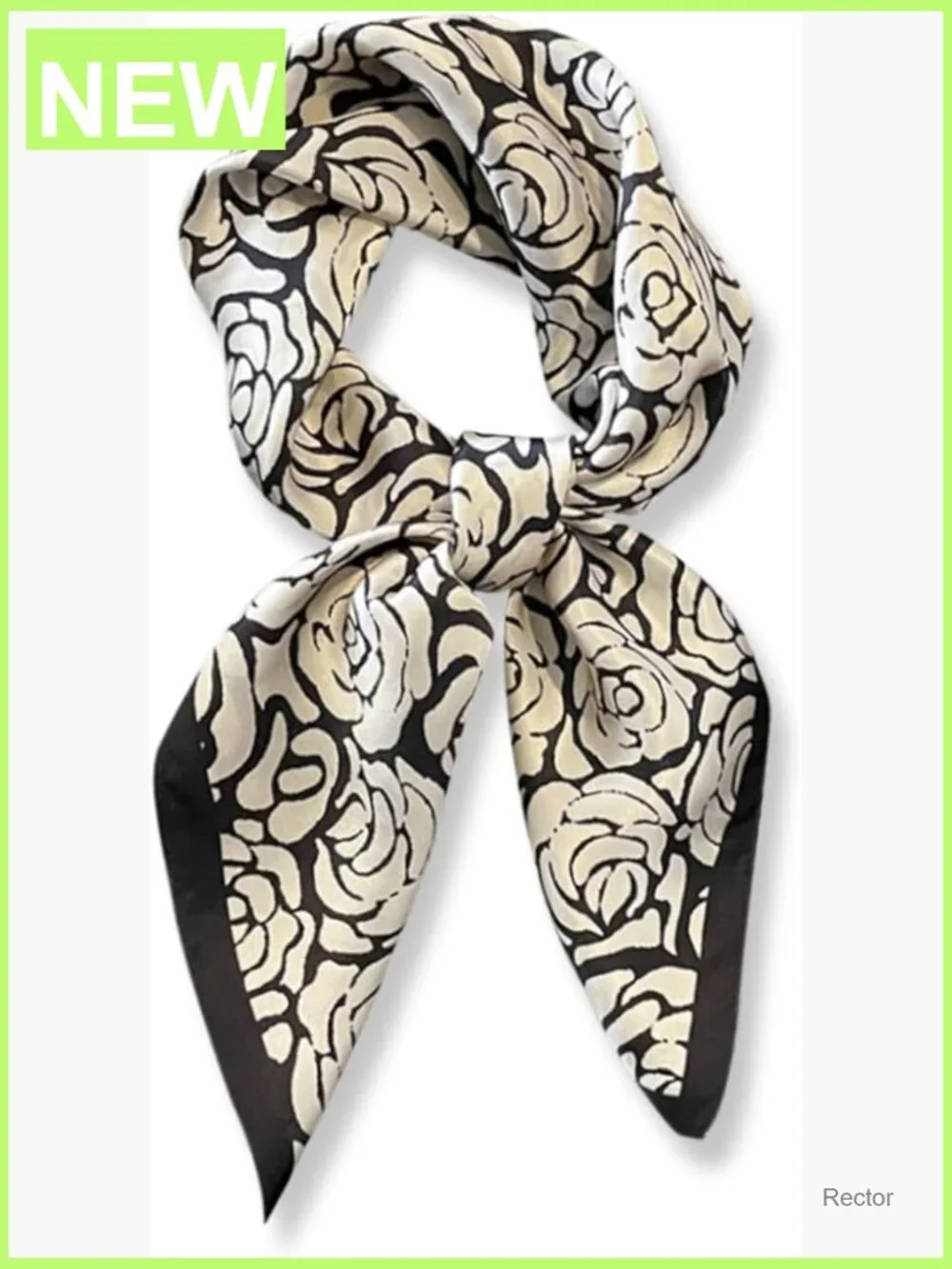 100% Mulberry Silk Square Scarf 26x26 Neckerchief Hair Scarf Gift Packed
